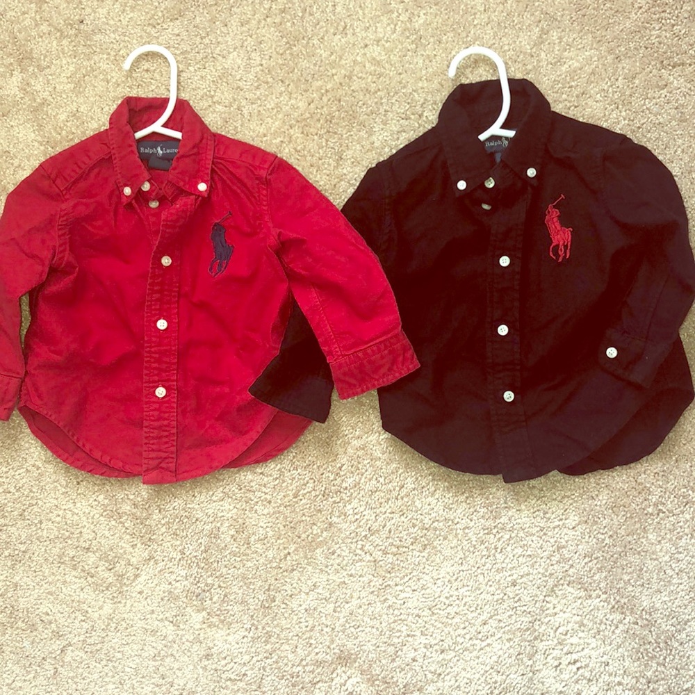 Set of two Boys Ralph Lauren button up shirts
